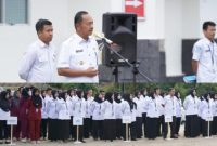 Wakil Bupati Kerinci pimpin apel kerja RSUD Kerinci pasca Idul Fitri, Rabu (1/4/2026, foto kerinci satu )