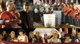 Bupati Kerinci Monadi melepas pelari Kerinci 100 dari 12 negara. ( foto Kerinci satu)