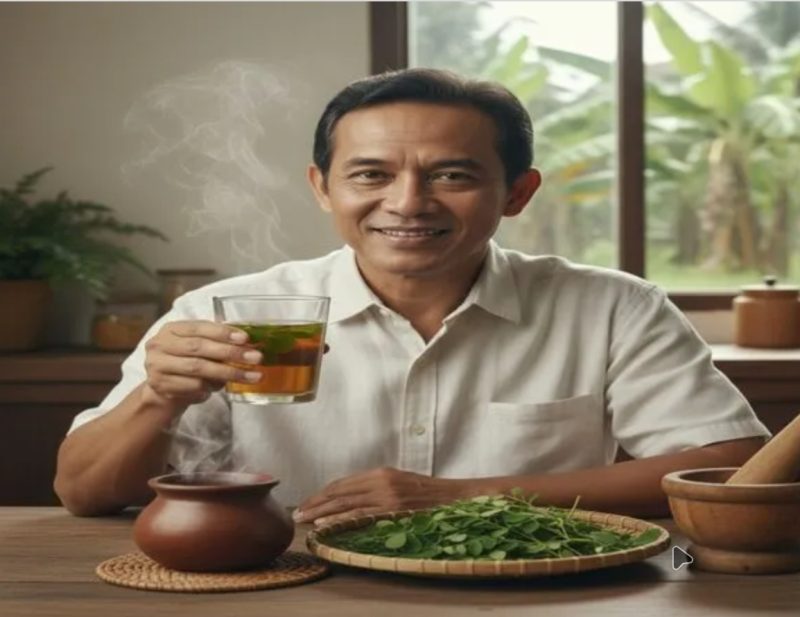 Air rebusan daun kelor yang kaya nutrisi dan bermanfaat bagi kesehatan tubuh.
