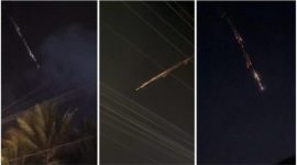 Penampakan benda bercahaya yang diduga meteor melintas cepat di langit Lampung dan sempat direkam warga