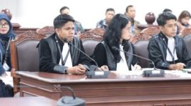 Kuasa hukum menyampaikan perbaikan permohonan uji materi UU ASN dalam sidang di Mahkamah Konstitusi, Jakarta, Rabu (1/4/2026).