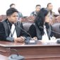 Kuasa hukum menyampaikan perbaikan permohonan uji materi UU ASN dalam sidang di Mahkamah Konstitusi, Jakarta, Rabu (1/4/2026).