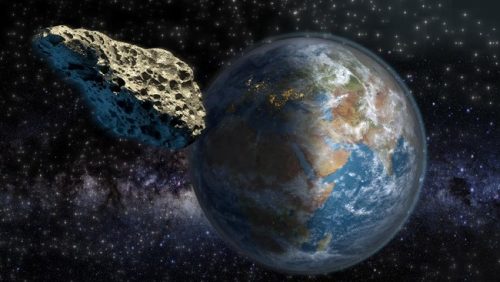 Ilustrasi okultasi asteroid Strenua saat melintas dan menutupi cahaya bintang