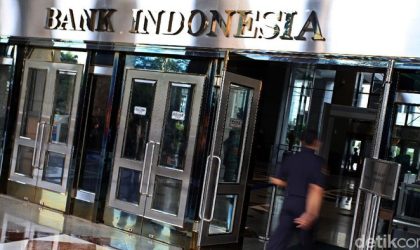 Gedung Bank Indonesia di Jakarta sebagai pusat kebijakan moneter Indonesia