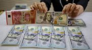 Pergerakan nilai tukar rupiah terhadap dolar AS di pasar keuangan