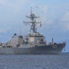 Foto: Ilustrasi kapal perang AS (REUTERS/Andrea De Silva Purchase Licensing Rights)
