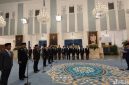 Presiden Prabowo Subianto melantik enam pejabat negara dalam reshuffle kabinet di Istana Negara, Jakarta, Senin (27/4/2026).