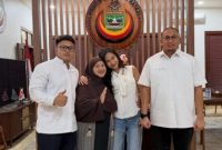Foto: Pertemuan Bigmo, Azizah Salsha, dan Andre Rosiade (IG Bigmo