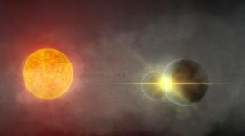Tabrakan dua planet di sekitar bintang jauh menciptakan awan debu yang menutupi cahaya bintang