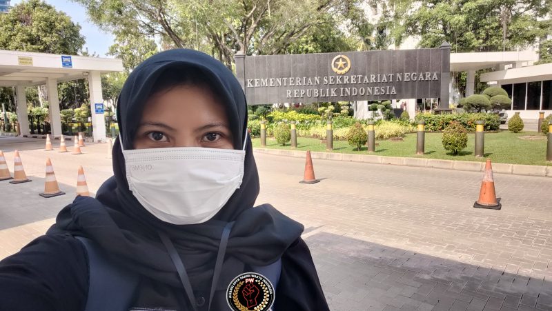 Sekretaris Jenderal DPP Aliansi PPPK Paruh Waktu Indonesia, Rini Antika, menyampaikan aspirasi terkait nasib PPPK paruh waktu tahun 2026.