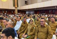Wali Kota Sungai Penuh, Alfin, mengikuti Rapat Koordinasi Nasional Mitigasi Kekeringan Lahan Pertanian yang diselenggarakan Kementerian Pertanian RI di Jakarta Selatan, Senin (20/4/2026).