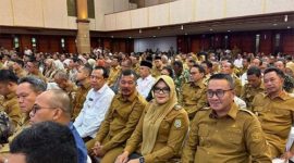 Wali Kota Sungai Penuh, Alfin, mengikuti Rapat Koordinasi Nasional Mitigasi Kekeringan Lahan Pertanian yang diselenggarakan Kementerian Pertanian RI di Jakarta Selatan, Senin (20/4/2026).