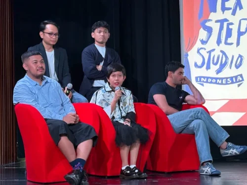 Konferensi pers program Next Step Studio yang menghadirkan sineas Indonesia dan Asia Tenggara menjelang partisipasi di Cannes Critics’ Week 2026.