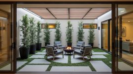 Model Inner Courtyard yang Kecil Tapi Bikin Rumah Terasa Luas (Gambar: Gemini AI)