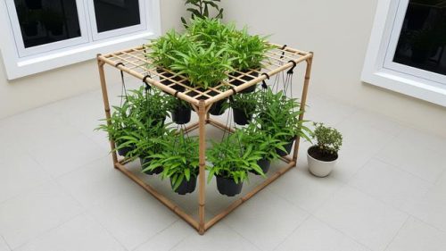de Kebun Kangkung Gantung untuk Halaman Sempit. Gemini
