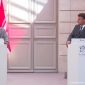 Presiden Prabowo Subianto bersama Presiden Prancis Emmanuel Macron menyampaikan keterangan pers usai pertemuan bilateral di Istana Elysee, Paris. (Youtube Sekretariat Presiden)