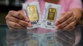 Harga emas Antam anjlok Rp20.000 menjadi Rp2.839.000 per gram pada Rabu, 13 Mei 2026.