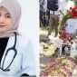 Pemakaman dr Myta Aprilia Azmy di TPU Simpang Pendagan, OKU Selatan, Sabtu (2/5/2026). (Foto: Tribun Jambi)