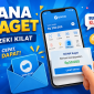 Ilustrasi pengguna DANA yang mencoba mengklaim Dana Kaget melalui aplikasi di smartphone.