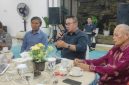 Wali Kota Alfin bersama Wakil Wali Kota Azhar Hamzah menerima kunjungan kerja anggota Komisi V DPR RI, Edi Purwanto, di Rumah Dinas Wali Kota Sungai Penuh, Sabtu (2/5/2026).