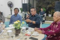 Wali Kota Alfin bersama Wakil Wali Kota Azhar Hamzah menerima kunjungan kerja anggota Komisi V DPR RI, Edi Purwanto, di Rumah Dinas Wali Kota Sungai Penuh, Sabtu (2/5/2026).