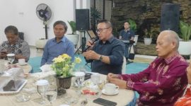 Wali Kota Alfin bersama Wakil Wali Kota Azhar Hamzah menerima kunjungan kerja anggota Komisi V DPR RI, Edi Purwanto, di Rumah Dinas Wali Kota Sungai Penuh, Sabtu (2/5/2026).