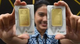 Harga emas Antam tetap stabil pada 3 Mei 2026, dengan harga 1 gram di level Rp2.796.000.