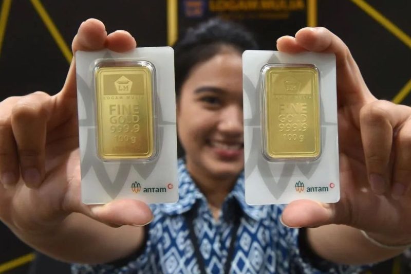 Harga emas Antam tetap stabil pada 3 Mei 2026, dengan harga 1 gram di level Rp2.796.000.