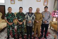 Wako Alfin sambut Danrem 042 perkuat pembangunan dan ketahanan pangan.