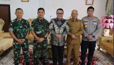 Wako Alfin sambut Danrem 042 perkuat pembangunan dan ketahanan pangan.