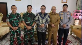 Wako Alfin sambut Danrem 042 perkuat pembangunan dan ketahanan pangan.