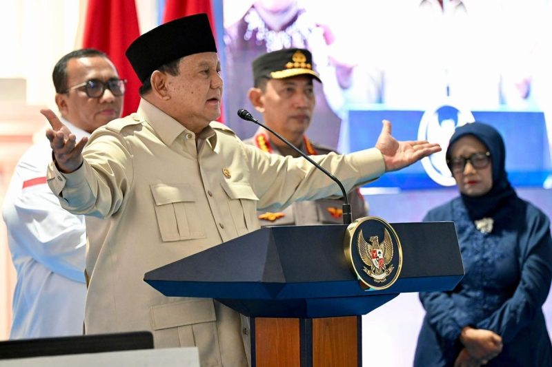Presiden RI Prabowo Subianto saat meresmikan Museum Marsinah di Nganjuk, Jawa Timur, Sabtu (16/5/2026). (Dok. Setpres)