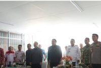 Wali Kota Sungai Penuh Alfin mengikuti peresmian nasional Kopdes Merah Putih secara virtual di Desa Aur Duri, Kecamatan Pondok Tinggi, Sabtu (16/5/2026).