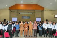 Peserta Latsar CPNS Pemkot Sungai Penuh mengikuti pembinaan ASN BerAKHLAK.