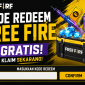 Ilustrasi Poster Free Fire bertema kode redeem gratis ( Foto AI)