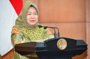 Siti Fauziah saat membuka acara “Kartini Masa Kini, Budayakan Deteksi Dini” di Kompleks Parlemen, Jakarta, Senin (11/5/2026).