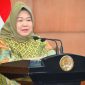 Siti Fauziah saat membuka acara “Kartini Masa Kini, Budayakan Deteksi Dini” di Kompleks Parlemen, Jakarta, Senin (11/5/2026).