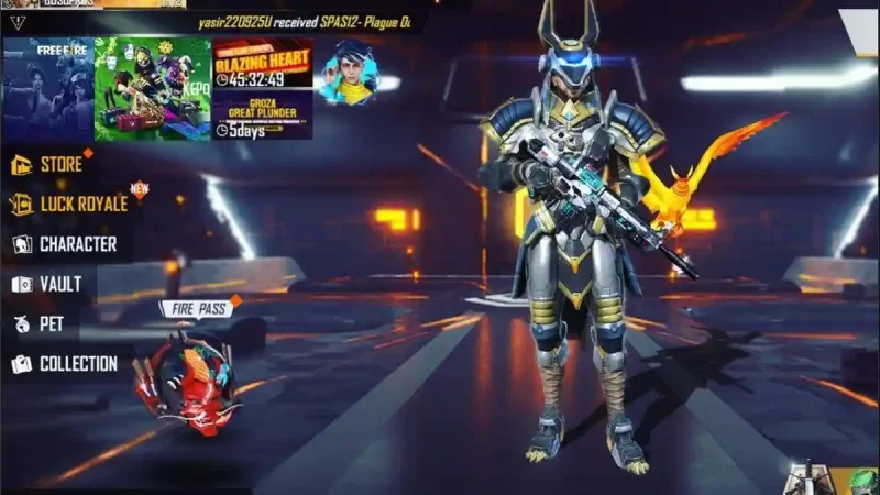 Kode Redeem FF Sultan. /Garena 9 foto tribun)