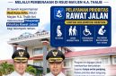 Poster resmi Pemkot Sungai Penuh yang menampilkan peluncuran layanan prioritas rawat jalan untuk kelompok rentan di RSUD Mayjen H.A. Thalib. (kominfo Kota Sungai Penuh) 