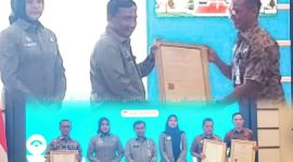Kepala Dinas Pariwisata dan Kebudayaan Kabupaten Kerinci, Jamal Penta Putra, S.Pd., M.Si., menerima Sertifikat KIK lagu daerah Kerinci di Jambi, Selasa (12/05/2026).