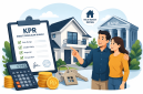 Ilustrasi sebuah Rumah dengan desain minimalis yang nyaman, asri, dan cocok untuk hunian keluarga.