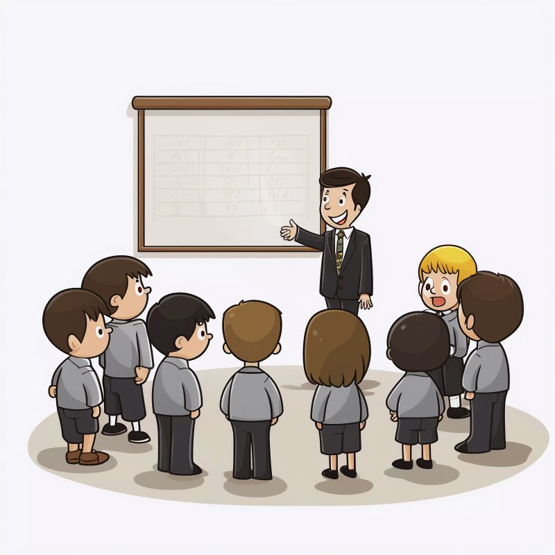Ilustrasi guru honorer mengajar di ruang kelas ( foto Freepik)