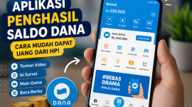 Ilustrasi promosi aplikasi penghasil saldo DANA