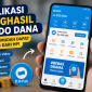 Ilustrasi promosi aplikasi penghasil saldo DANA