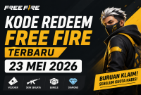 Ilustrasi menampilkan promosi kode redeem Free Fire terbaru tanggal 23 Mei 2026 ( Foto AI)