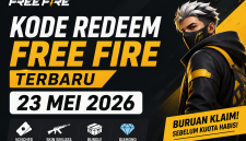 Ilustrasi menampilkan promosi kode redeem Free Fire terbaru tanggal 23 Mei 2026 ( Foto AI)