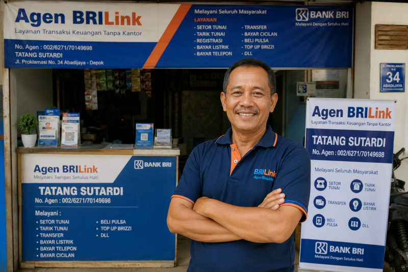 Foto ilustrasi Agen BRILink ( Foto AI)