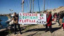 Ilustrasi. aktivis Global Sumud Flotilla (Foto: AFP/CLEMENT MAHOUDEAU)