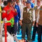 nko Polkam Djamari Chaniago dan Menteri Kehutanan Raja Juli Antoni meninjau kesiapan alat dan personel antisipasi karhutla di Palembang, Sumatra Selatan, Rabu (6/5/2026). (Foto: Humas Kemenhut)