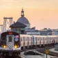 KRL New York saat melintas di sudut kota. (Foto: New York Govermant/Ist)